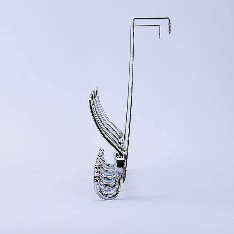 Encozy Over The Door Hooks,Coat Rack for Hanging Clothes Hat Towel (Heavy Duty Silver 1pcs) - Image 5